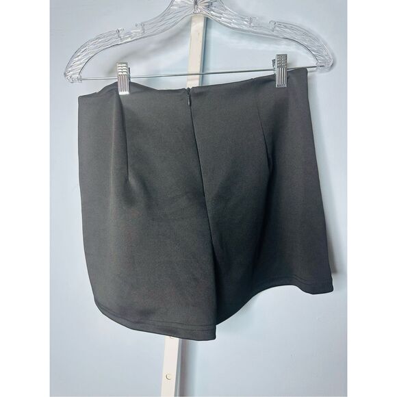 NWT See Me Shine Fringe Mini Skort Black Large - Picture 5 of 5